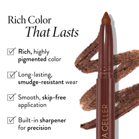 LAURA GELLER Kajal crayon eyeliner application sur paupière