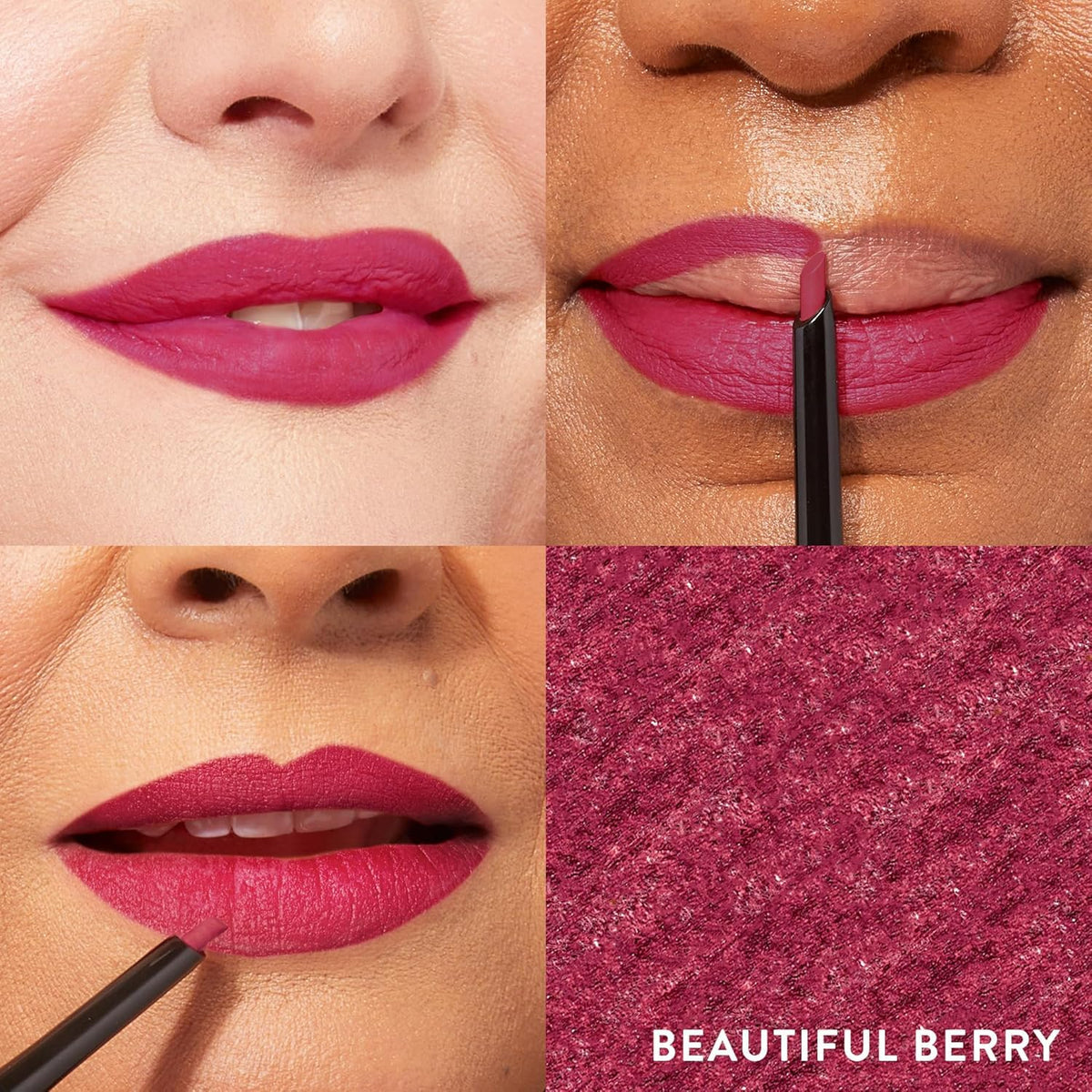 LAURA GELLER NEW YORK Lip Liner Waterproof Beautiful Berry embout incliné