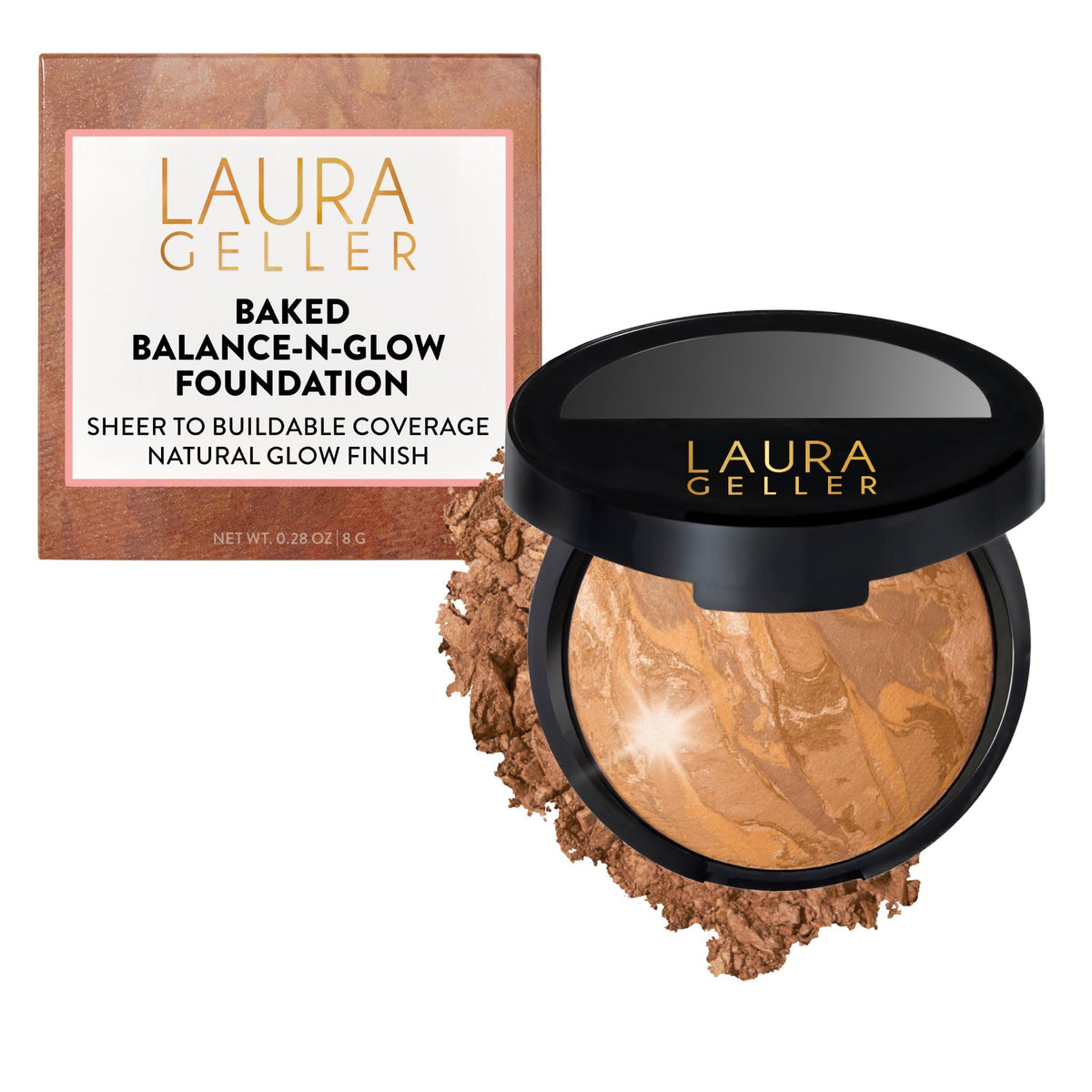 LAURA GELLER Poudre Fond de Teint Baked Balance-N-Glow Sand vue de face
