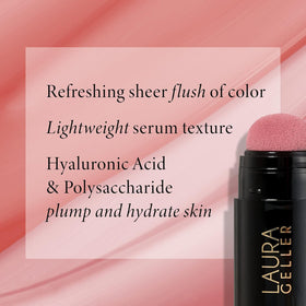 LAURA GELLER Serum Blush Tint Blushing Berry texture liquide