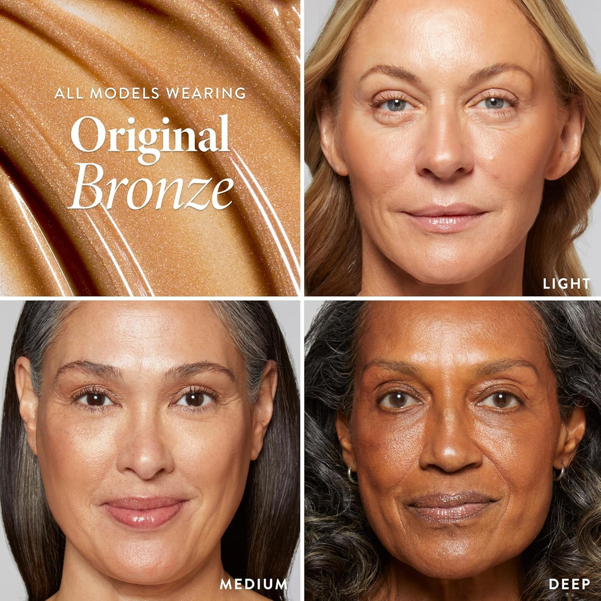 LAURA GELLER Spackle Primer Bronze texture sur main