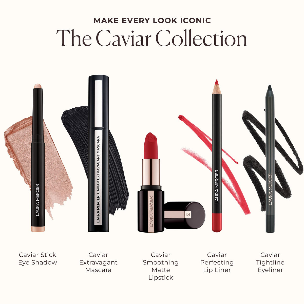 Laura Mercier Caviar Stick Eye Shadow Matte Dark Cacao avant/après utilisation