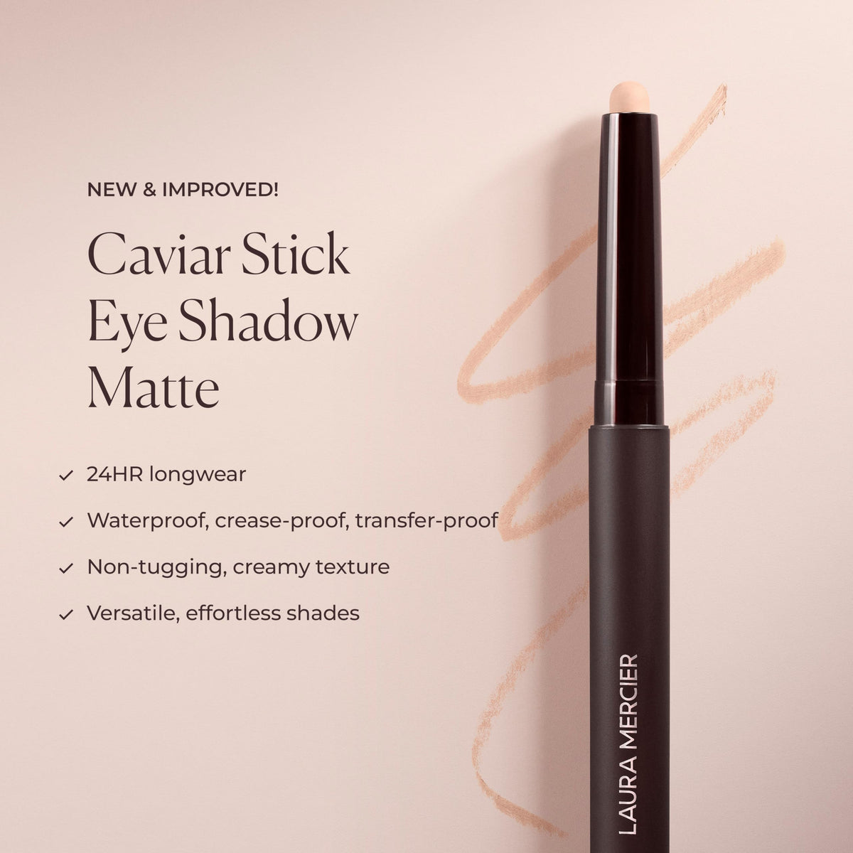 Laura Mercier Caviar Stick Eye Shadow Matte Dark Cacao en situation