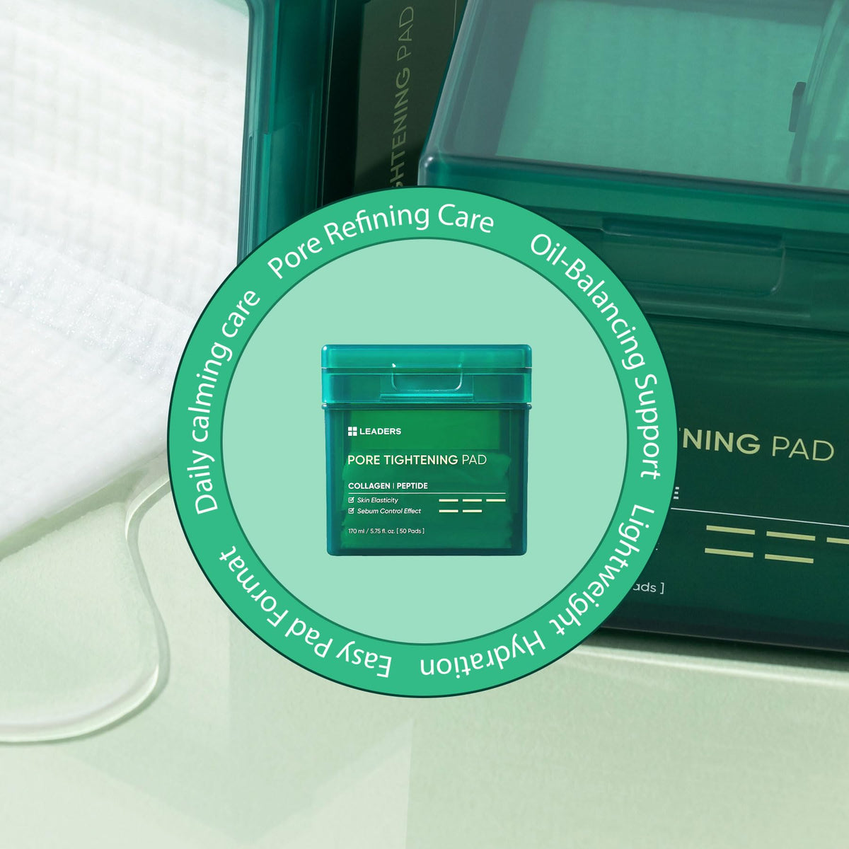 LEADERS Pore Tightening Toner Pad ingredients list