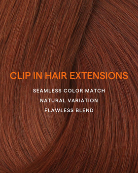 Les 7 pièces des extensions cheveux humains Full Shine étalées