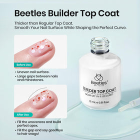 Les flacons de 15ml de vernis à ongles Beetles sur fond blanc