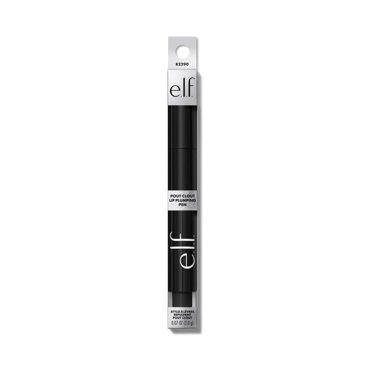 Lèvres brillantes après application du stylo e.l.f.