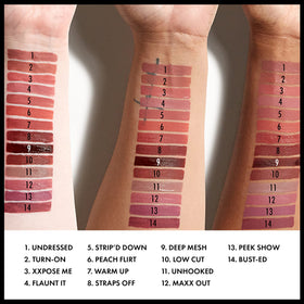 Lèvres maquillées avec le NYX Lip Lingerie XXL