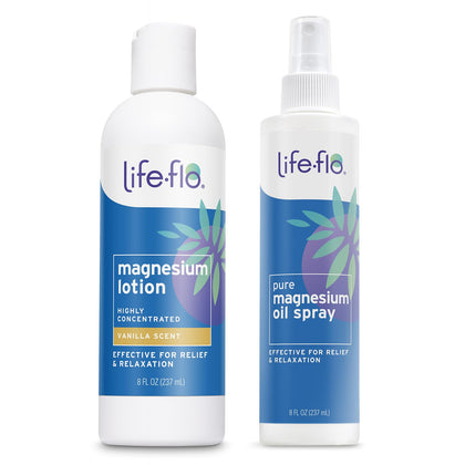 LIFE-FLO Lotion de magnésium 8oz Vanille, vue de face