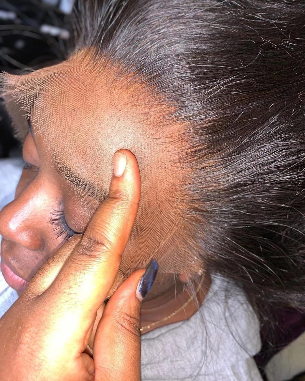 Ligne de cheveux naturelle du frontal BEEOS