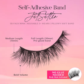 Lilly Lashes Faux Cils Autocollants 3D en usage quotidien