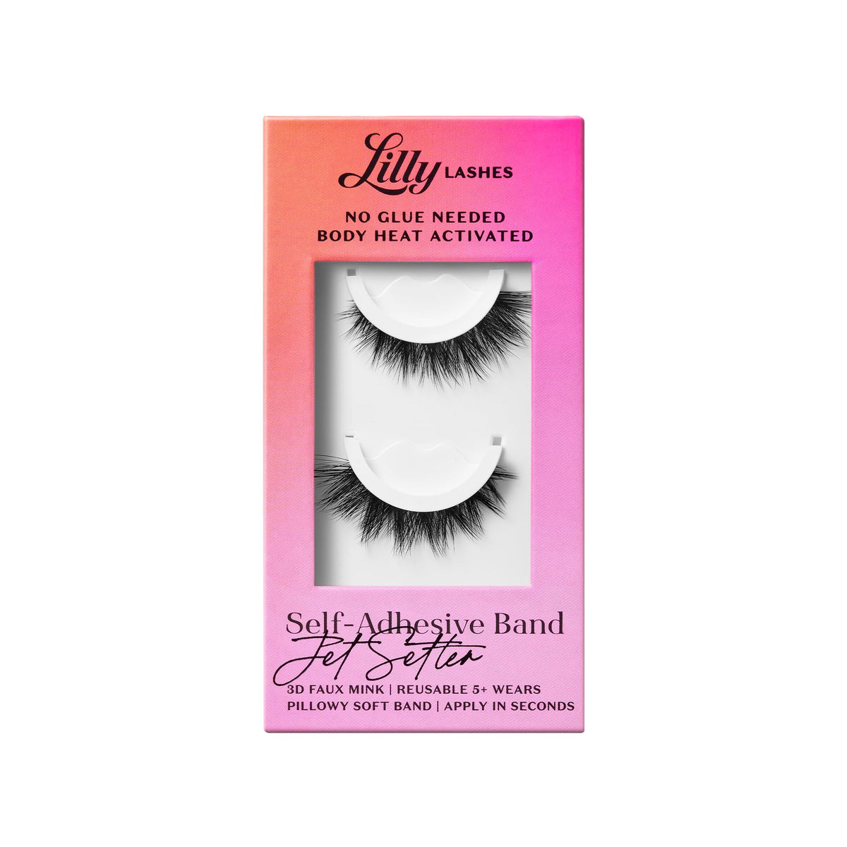 Lilly Lashes Faux Cils Autocollants 3D modèle JetSetter avant