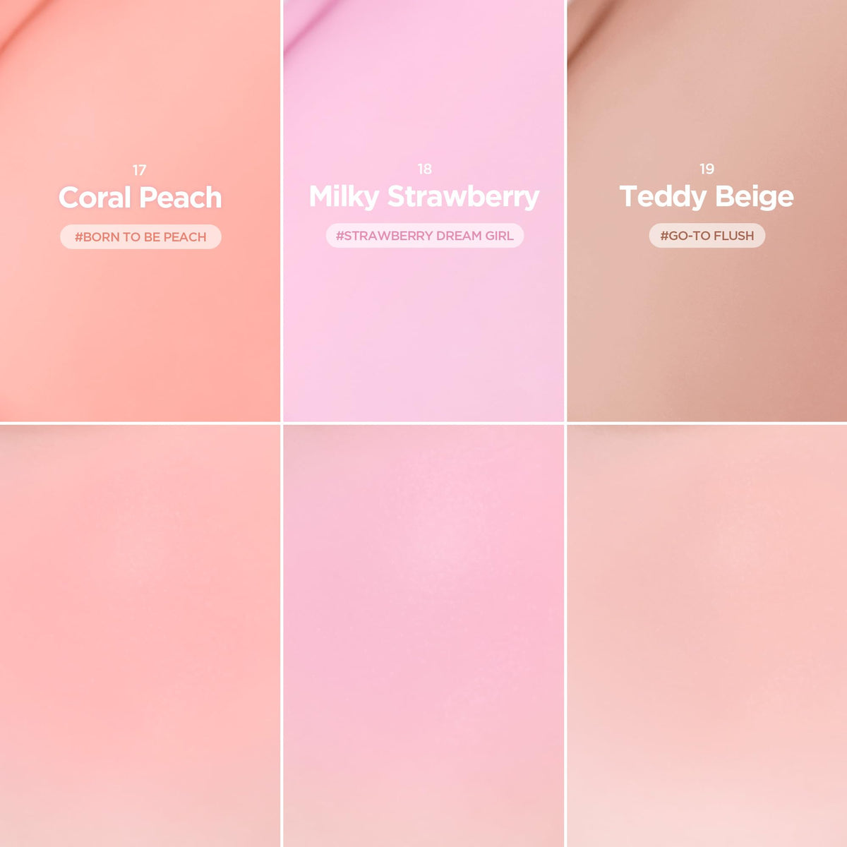 lilybyred Luv Beam Cheek Balm cœur avec un pinceau de maquillage