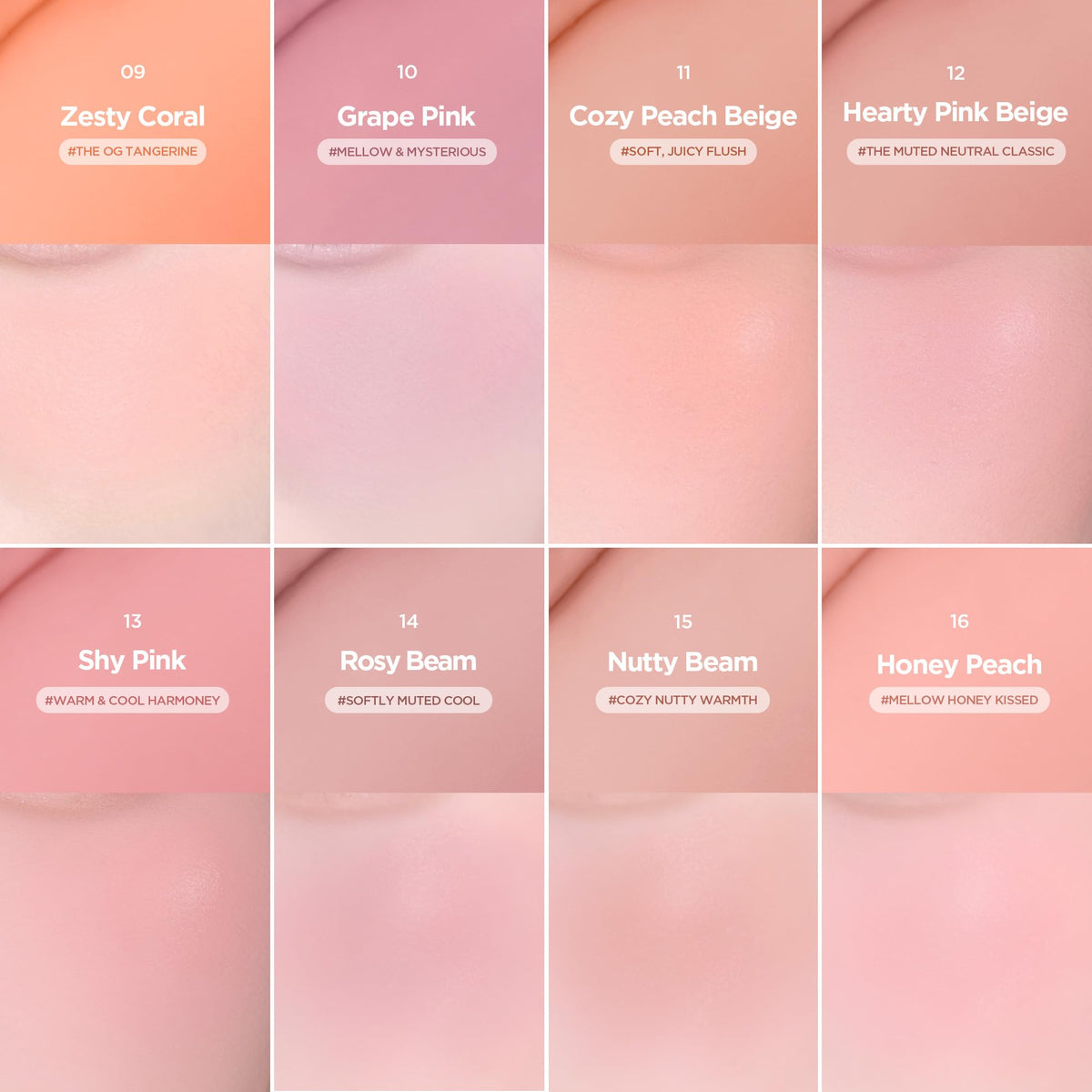 lilybyred Luv Beam Cheek Balm cœur dans une trousse de maquillage