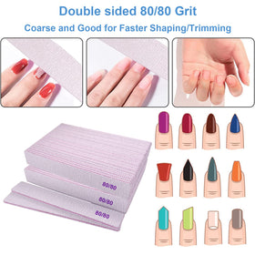 Limas à ongles GigaGround 80/80 Grit en emballage