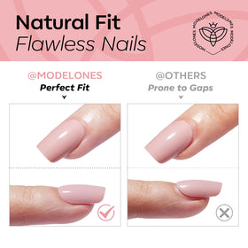 lime à ongles double face avec faux ongles modelones