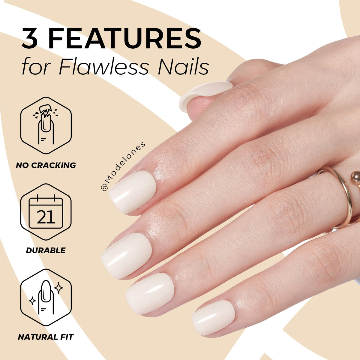 Lime à ongles double face et bâtonnet pour cuticules du kit