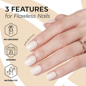 Lime à ongles double face et bâtonnet pour cuticules du kit