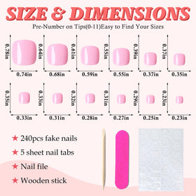 Lime à ongles et bâtonnet de manucure inclus dans le kit LuckForever