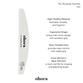 Lime à Ongles ohora avec prise en main ergonomique