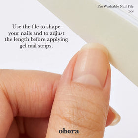 Lime à Ongles ohora en situation d'utilisation sur des ongles