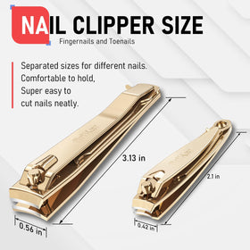 Lime intégrée du coupe-ongles firiKer pour ongles lisses