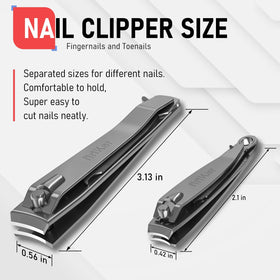 Lime intégrée du coupe-ongles firiKer pour un fini lisse