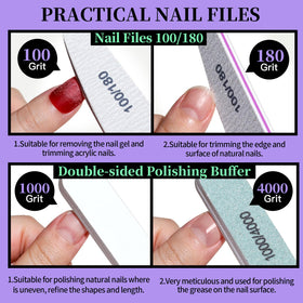 Limes à ongles 100/180 du kit Fandamei