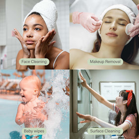 Lingette faciale UNIFREE en utilisation humide pour le nettoyage