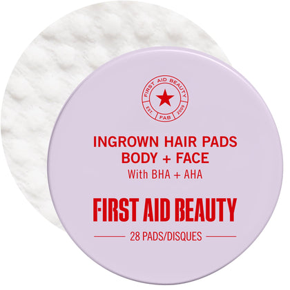 Lingettes Anti-Pilosité First Aid Beauty paquet de 28