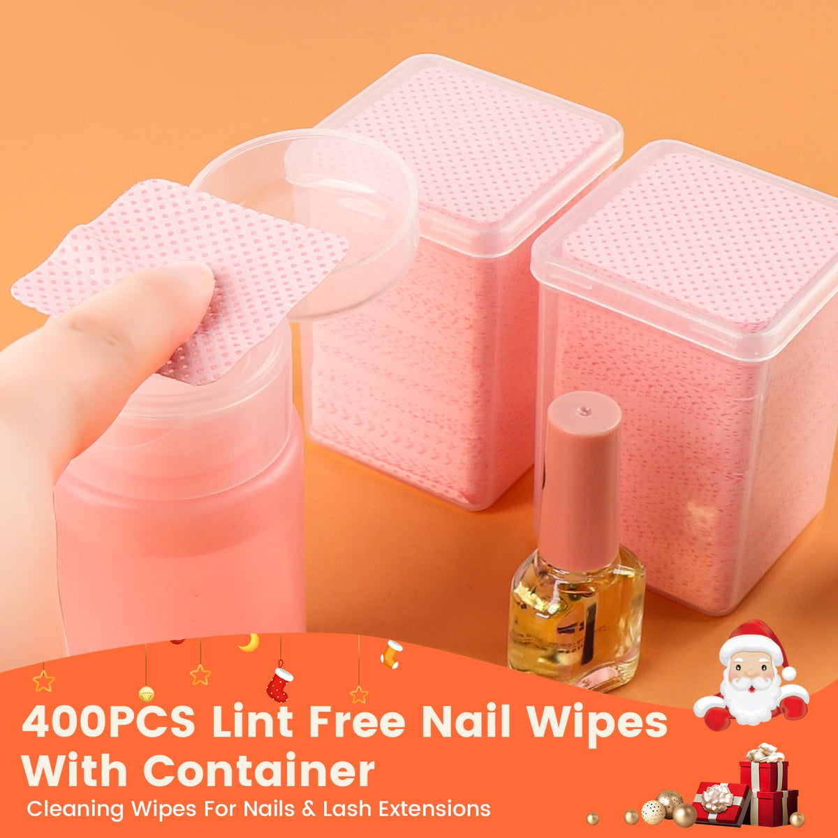 Lingettes Corconess pour manucure à domicile