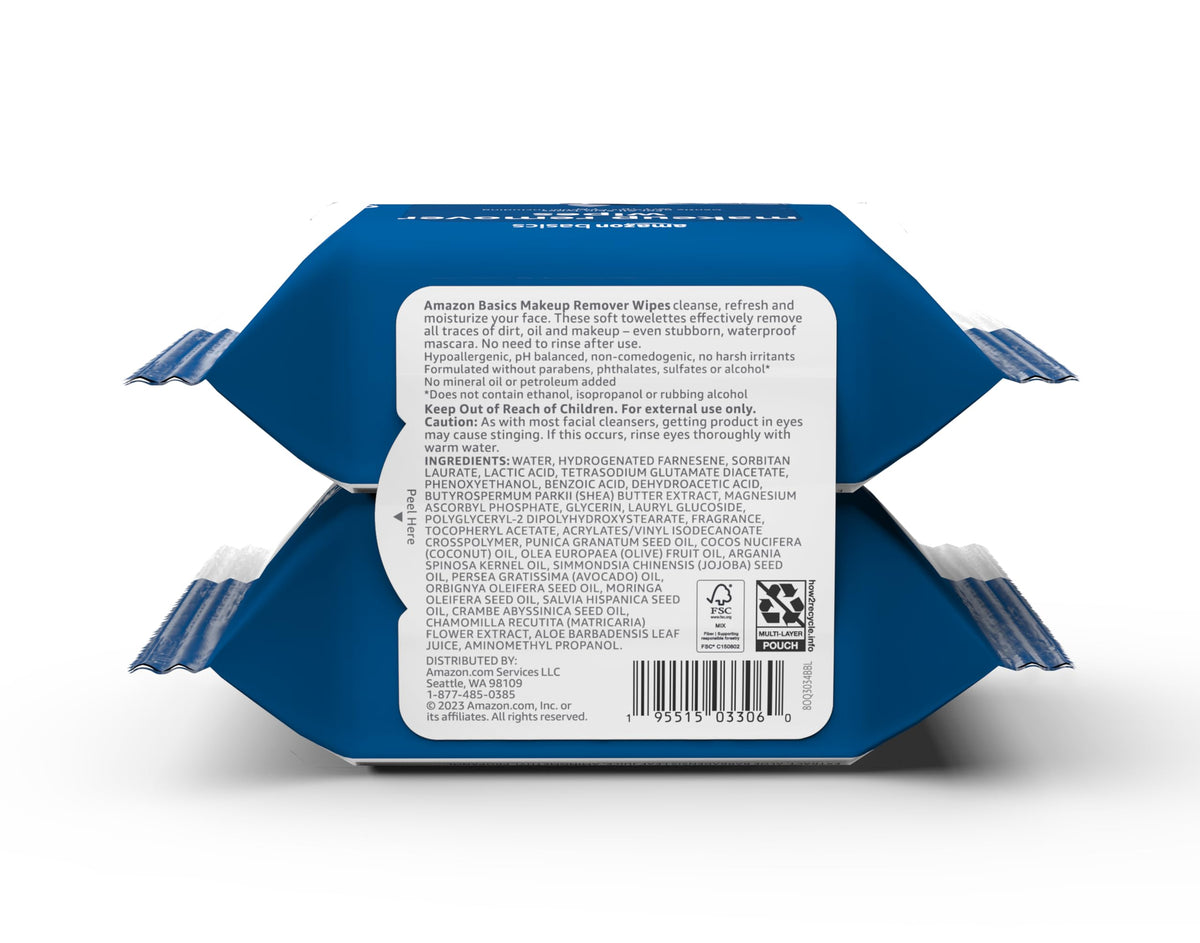 Lingettes démaquillantes Basics en gros plan