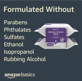 Lingettes démaquillantes Basics en usage sur un visage