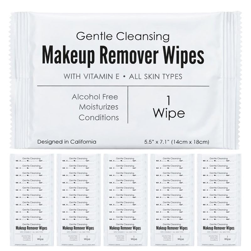 Lingettes démaquillantes World Amenities, emballage ouvert