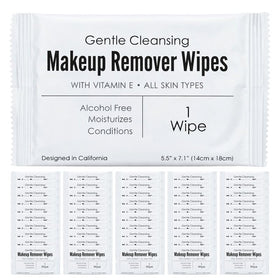 Lingettes démaquillantes World Amenities, emballage ouvert