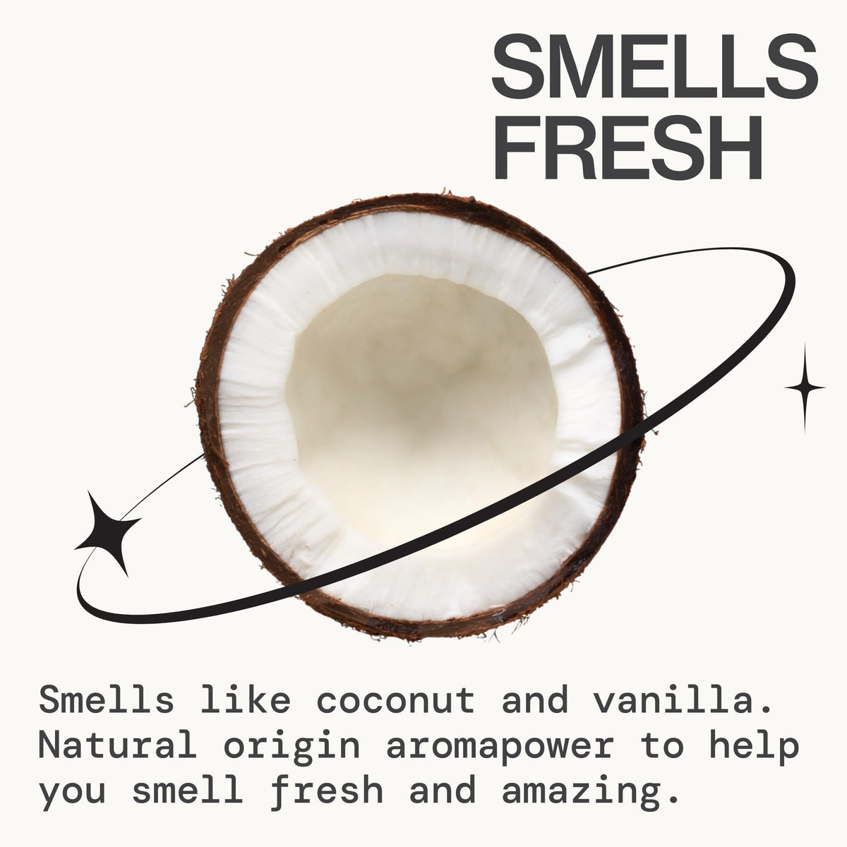 Lingettes déodorantes Pacifica au lait de coco à côté d'un produit de beauté