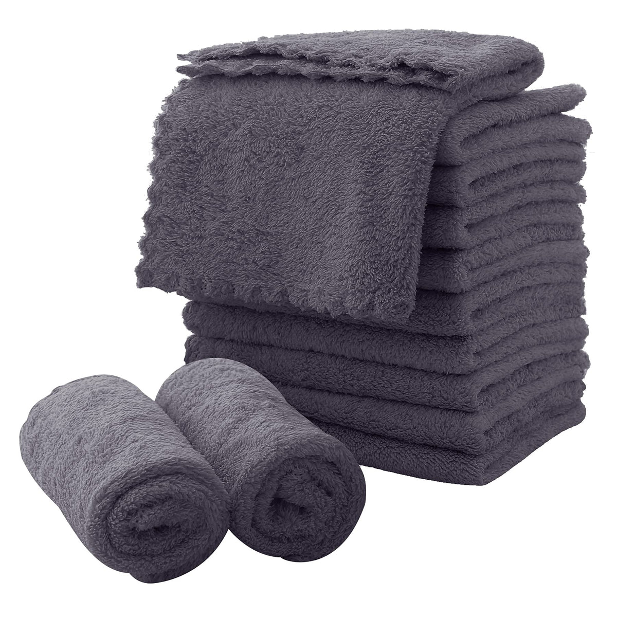 Lingettes en microfibre MOONQUEEN grises dans leur emballage