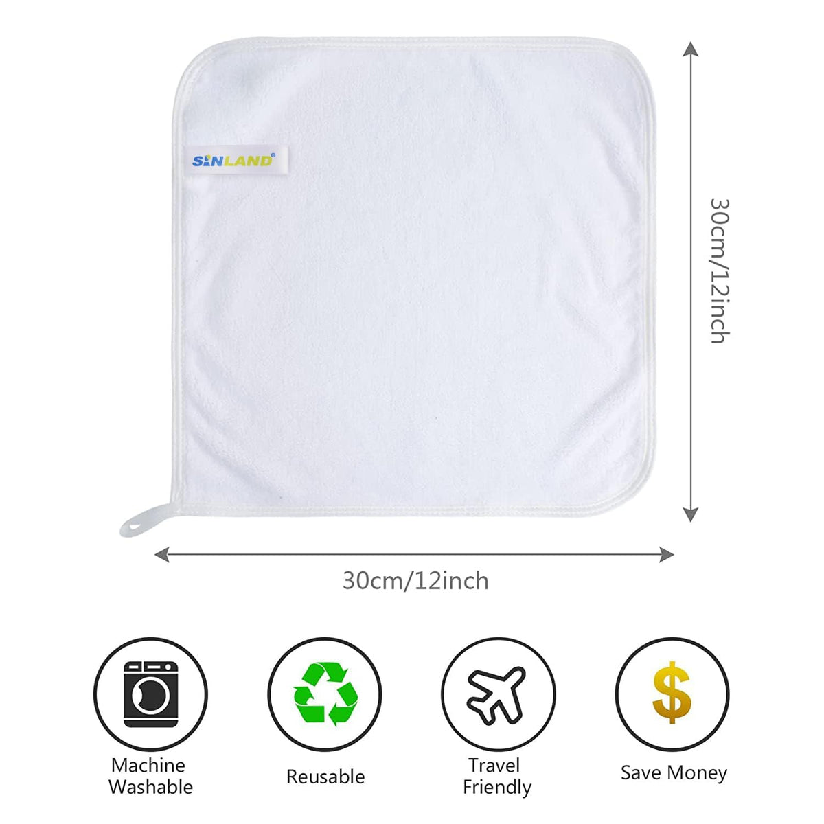 Lingettes en microfibre SINLAND dans un environnement de soin de la peau