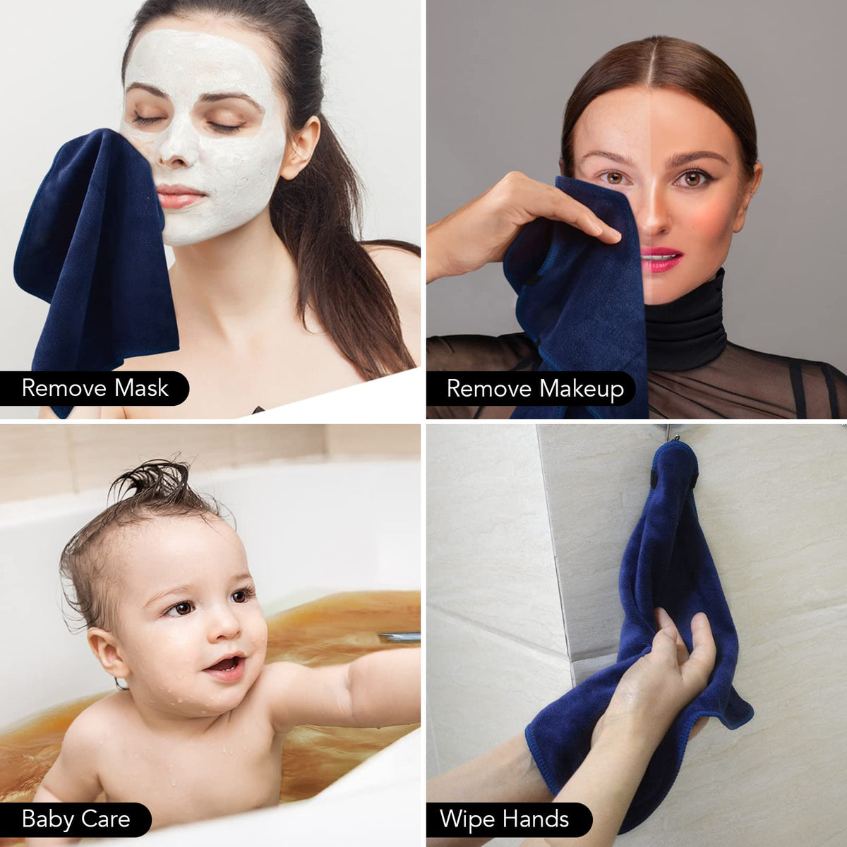 Lingettes SINLAND sur une surface de salle de bain