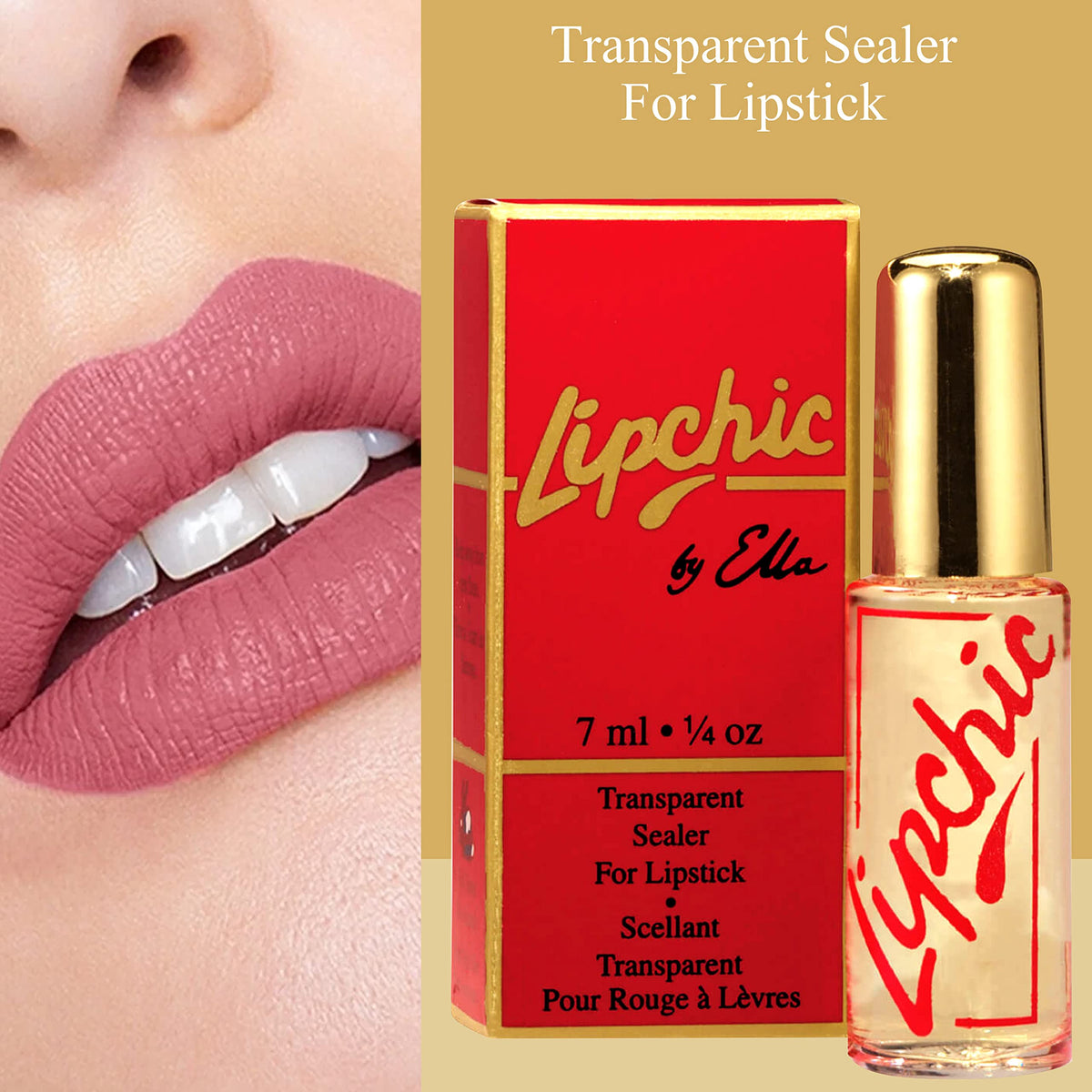 Lip Chic By Ella scellant à lèvres transparent 32g packaging