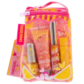 Lip Smacker Glam Bag PINK LEMONADE contenant baume, gloss et vernis