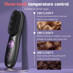 Lisseur UILSPNG Go Brush Pro à côté de produits capillaires