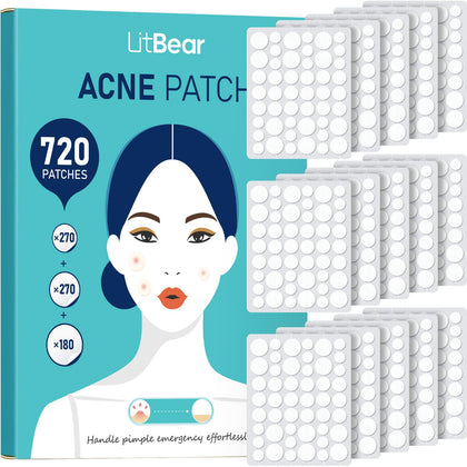 LitBear patch anti-acné bulk 720 patches vue avant