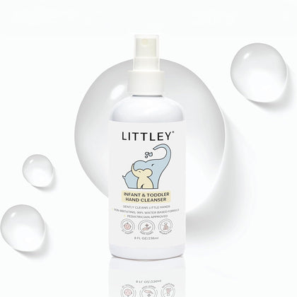 LITTLEY Nettoyant pour les mains 8 oz vue avant avec spray