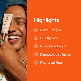 Live Tinted Crème Solaire Teintée SPF 50 dans un cadre naturel