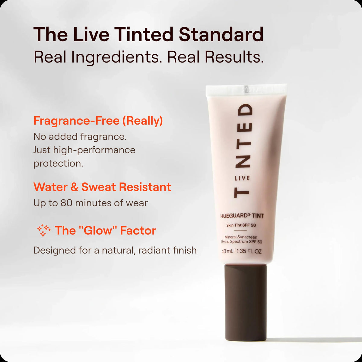 Live Tinted Crème Solaire Teintée SPF 50 Teinte 09 côté