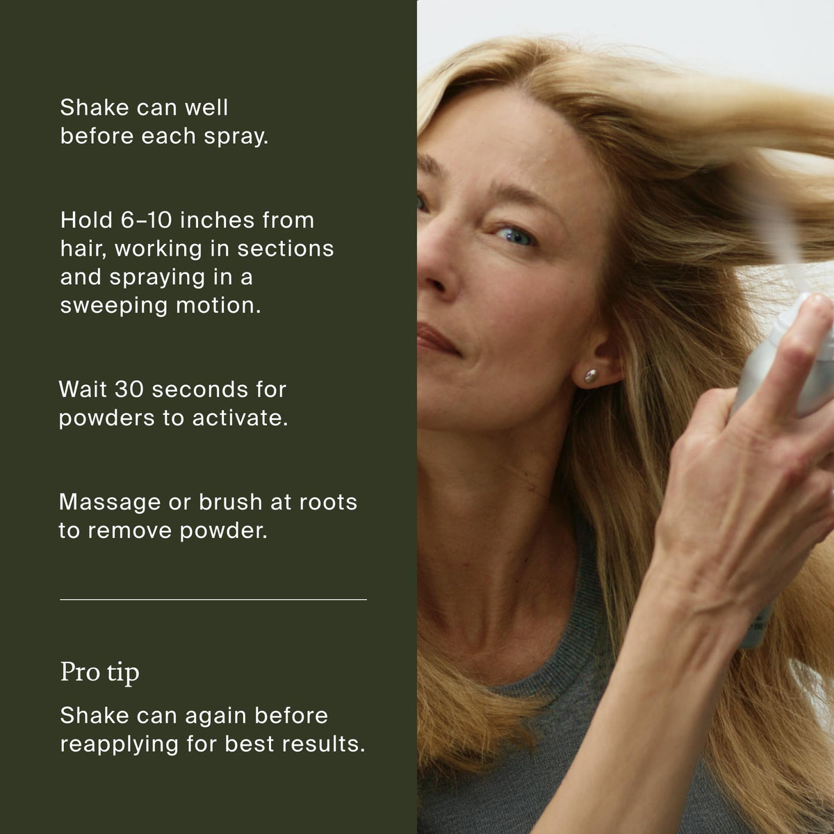 Living Proof Shampoo Sec avec autres produits cheveux