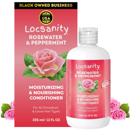 Locsanity Après-Shampooing à l'Eau de Rose et Menthe 408g vue de face