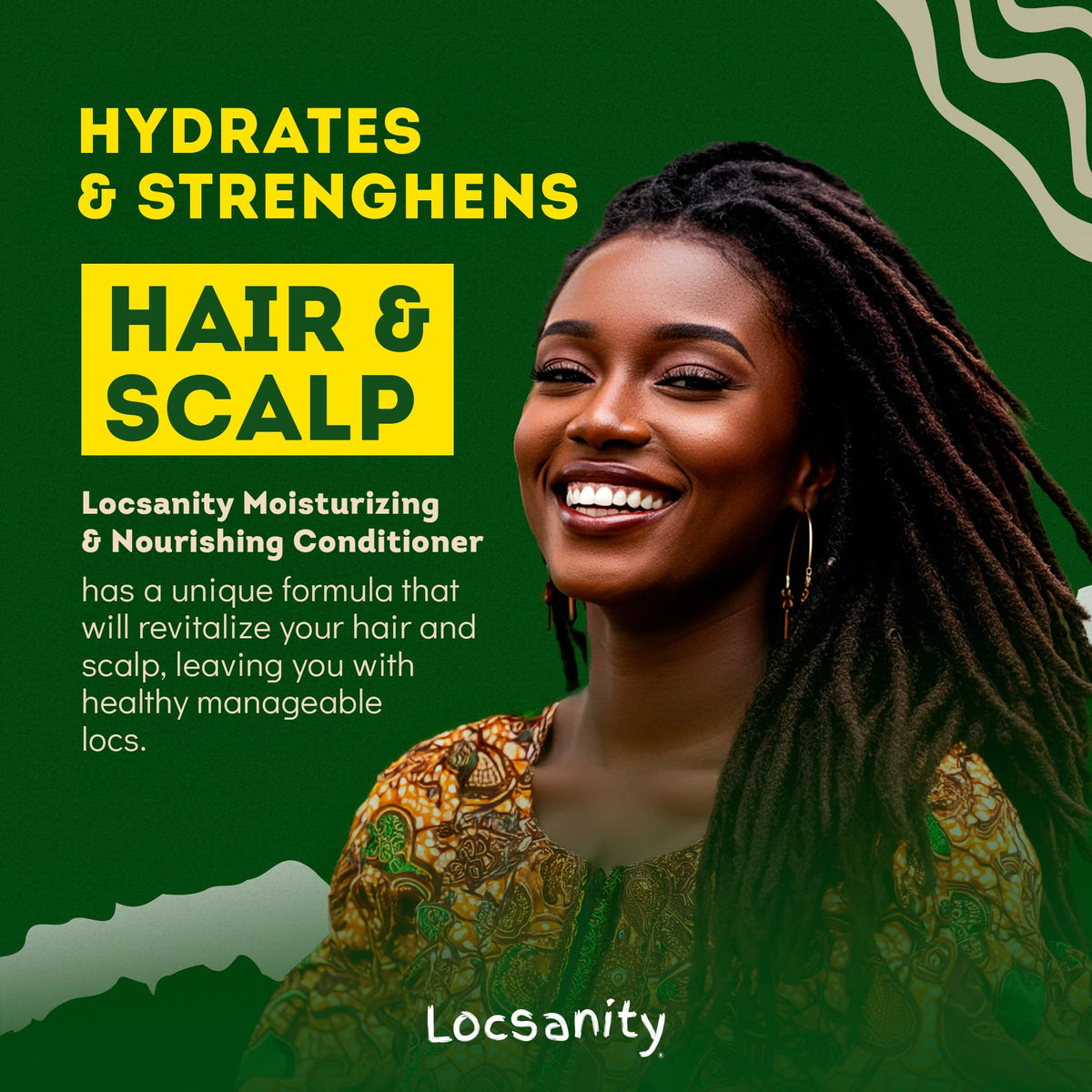 Locsanity shampooing et après-shampooing avec ingrédients naturels