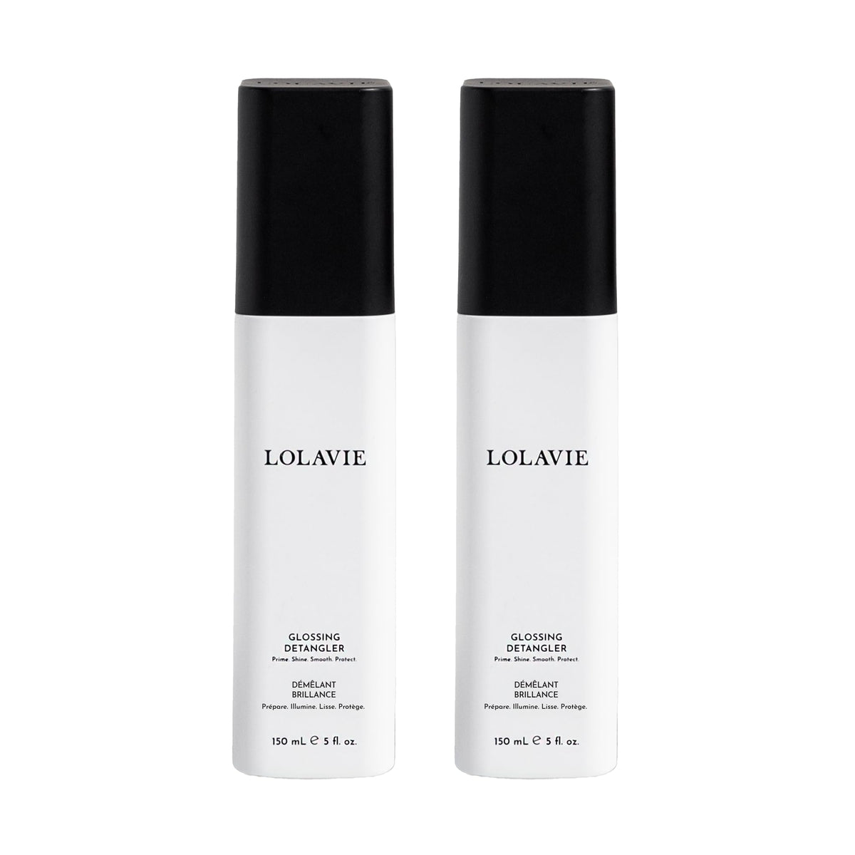LolaVie Glossing Detangler 5 oz pack avant